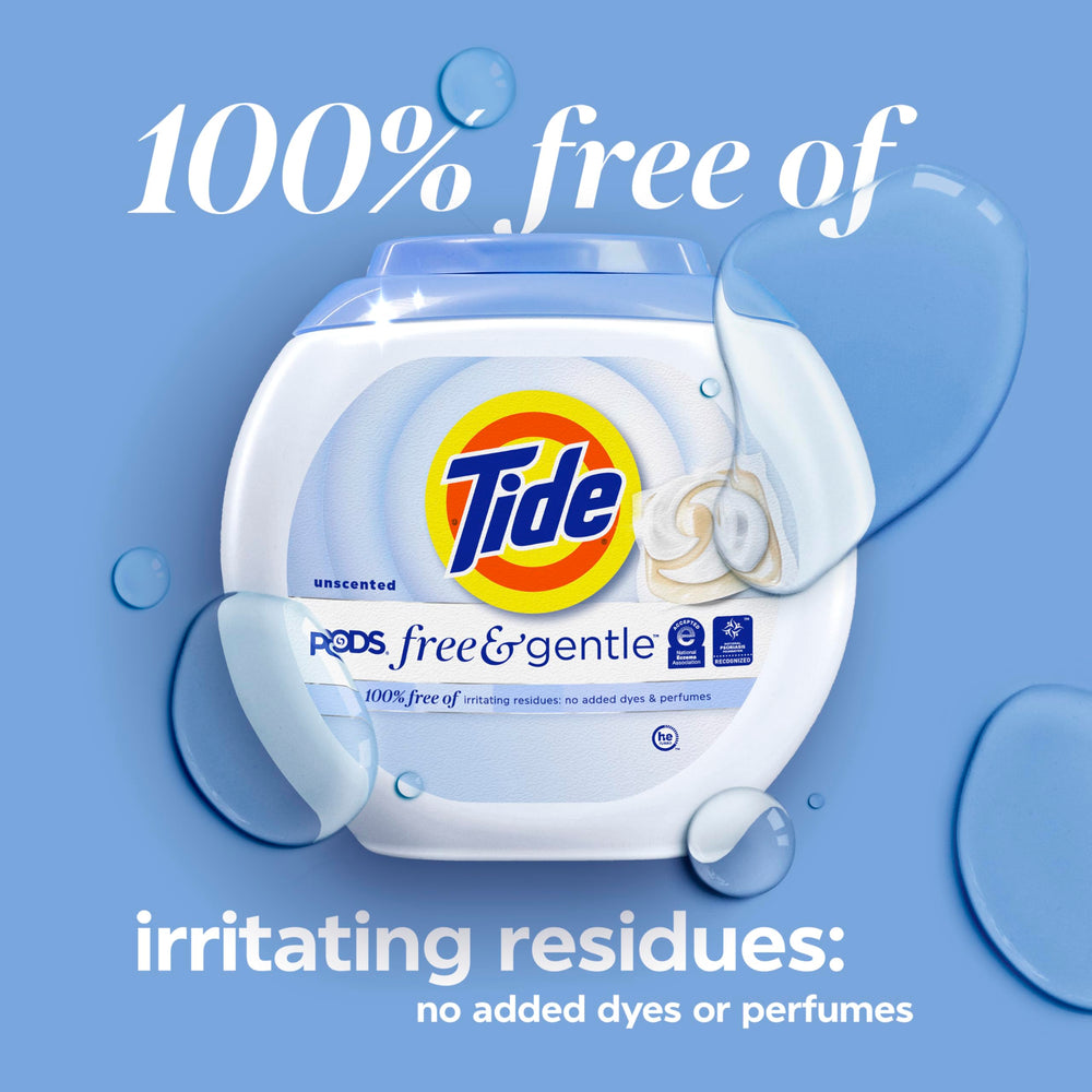 Tide cápsula dentro de lavadora de carga frontal disolviéndose correctamente