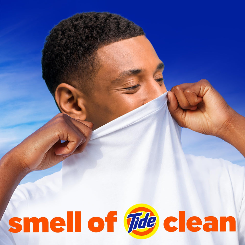 Tide ropa limpia mostrando colores protegidos y aroma Spring Meadow