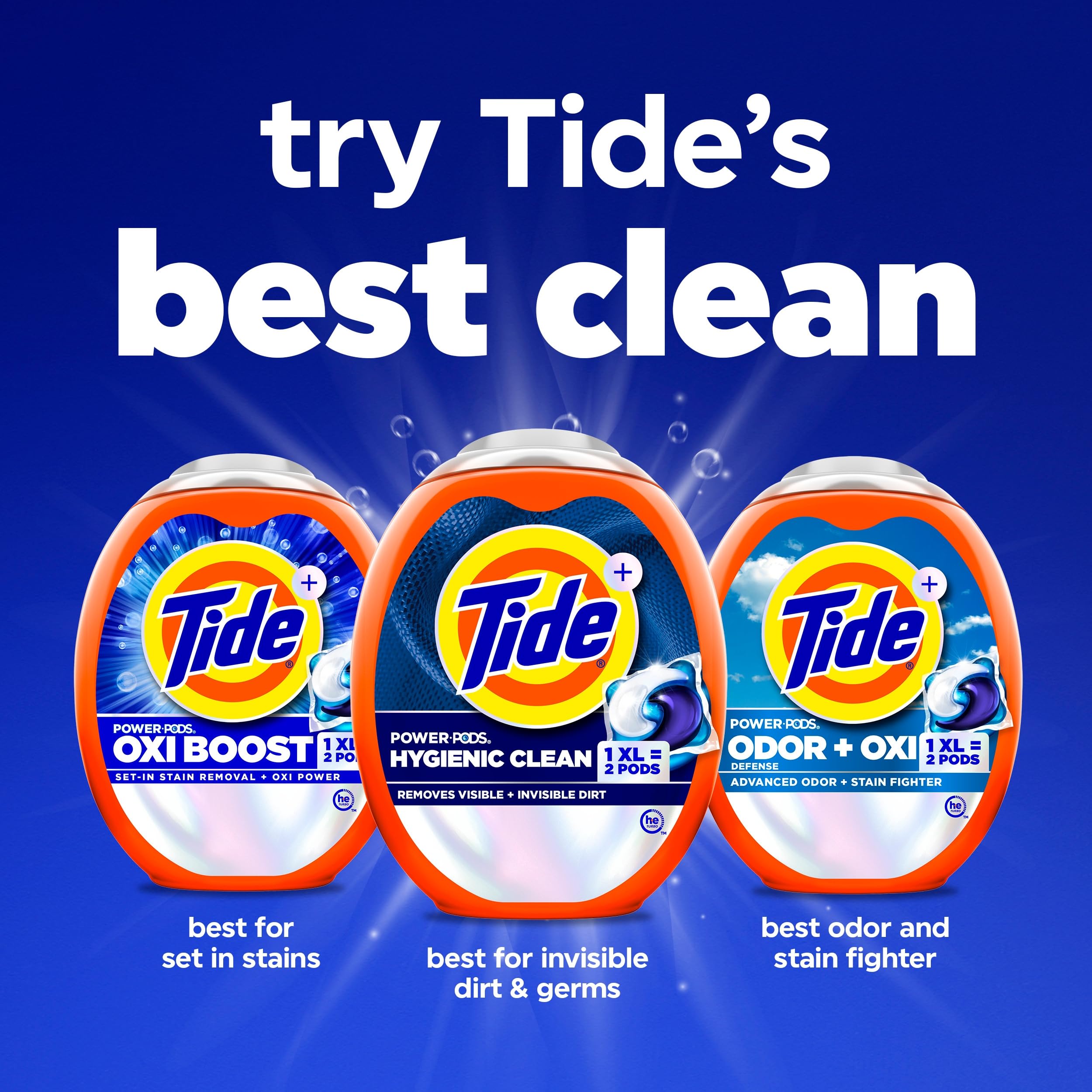 Tide etiqueta con ingredientes y instrucciones para uso seguro