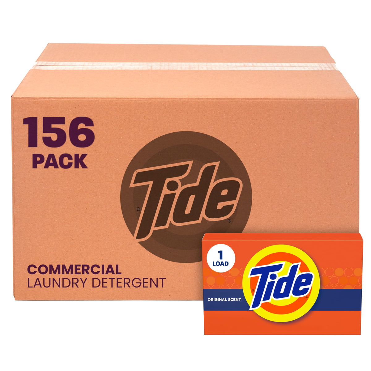 P&G PROFESSIONAL tide pro front carton showing pack count and labeling benefit
