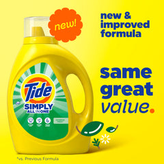 Tide textura del líquido concentrado fácil de ver