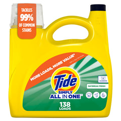 Tide botella frontal mostrando tamaño y ahorro