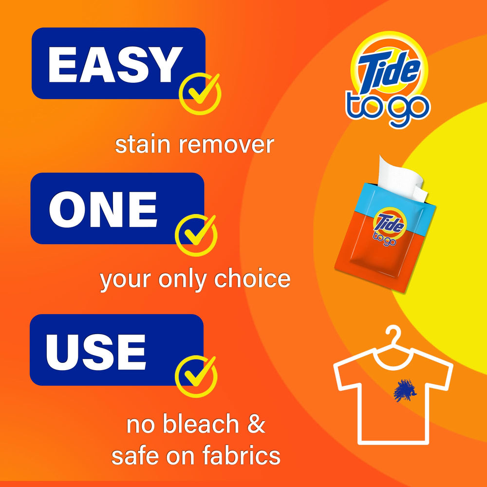 Tide estuche en bolsillo demostrando tamaño compacto y conveniencia