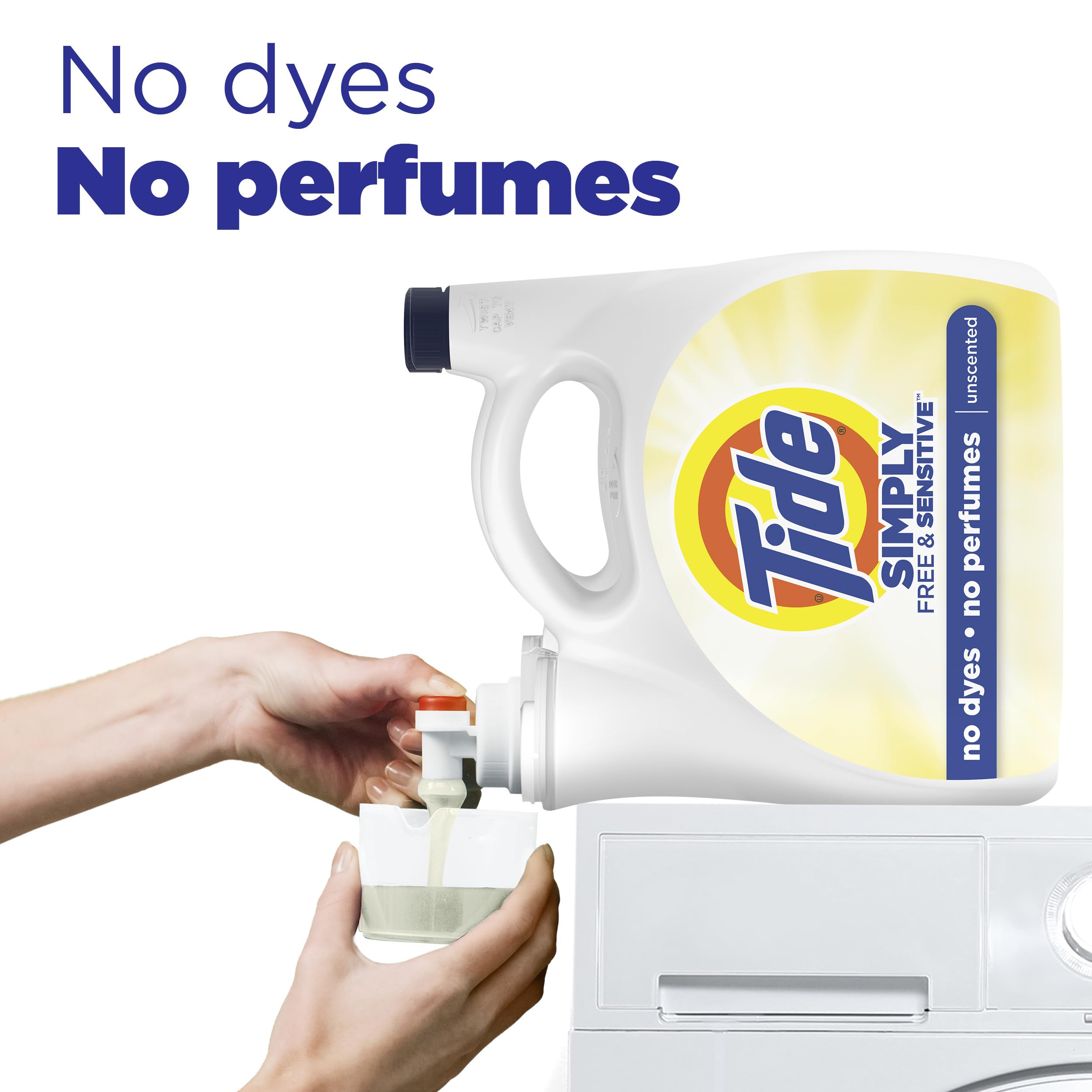 Tide gota de líquido concentrado, fórmula potente y suave
