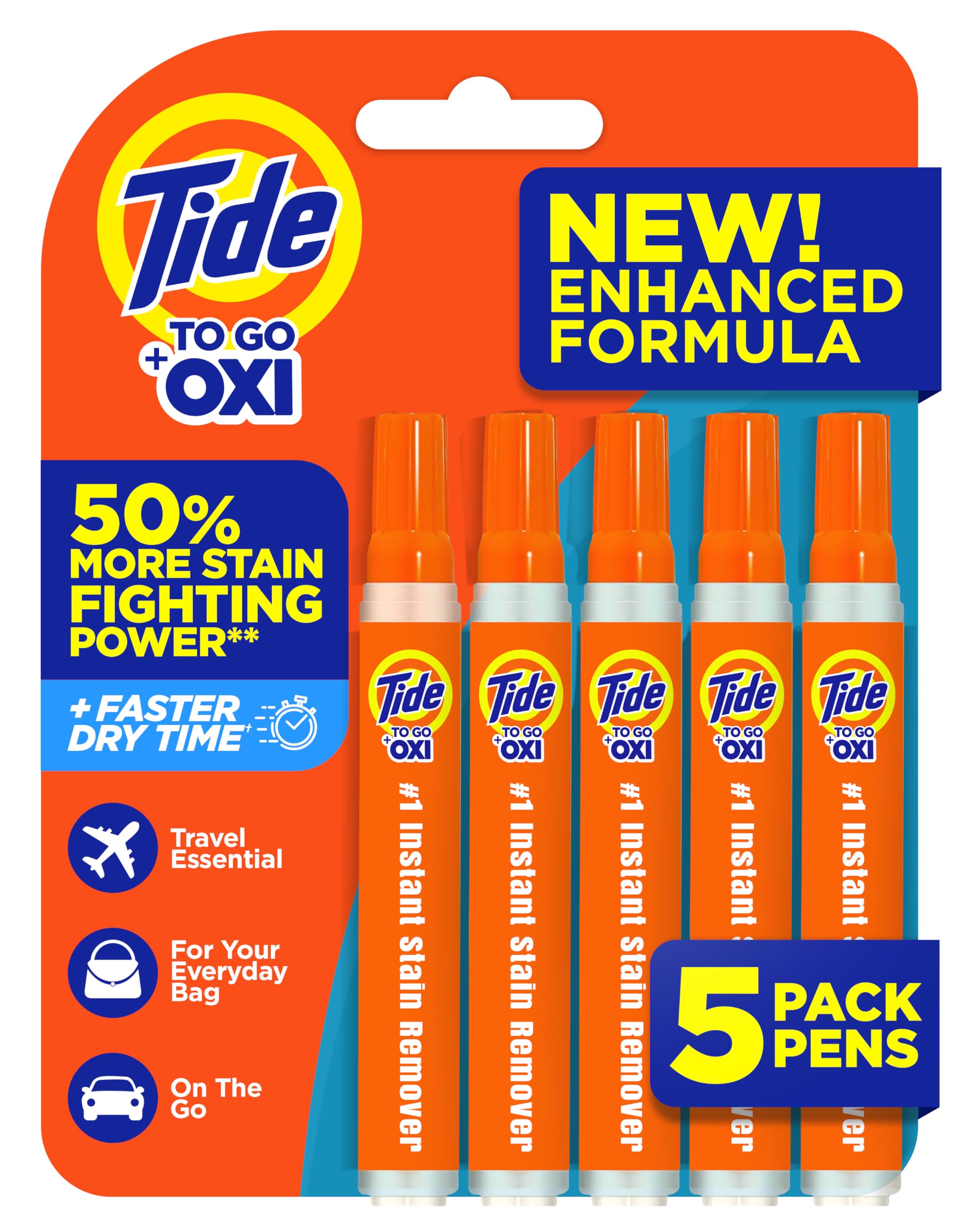 Tide To Go frente del empaque mostrando el pack y portabilidad
