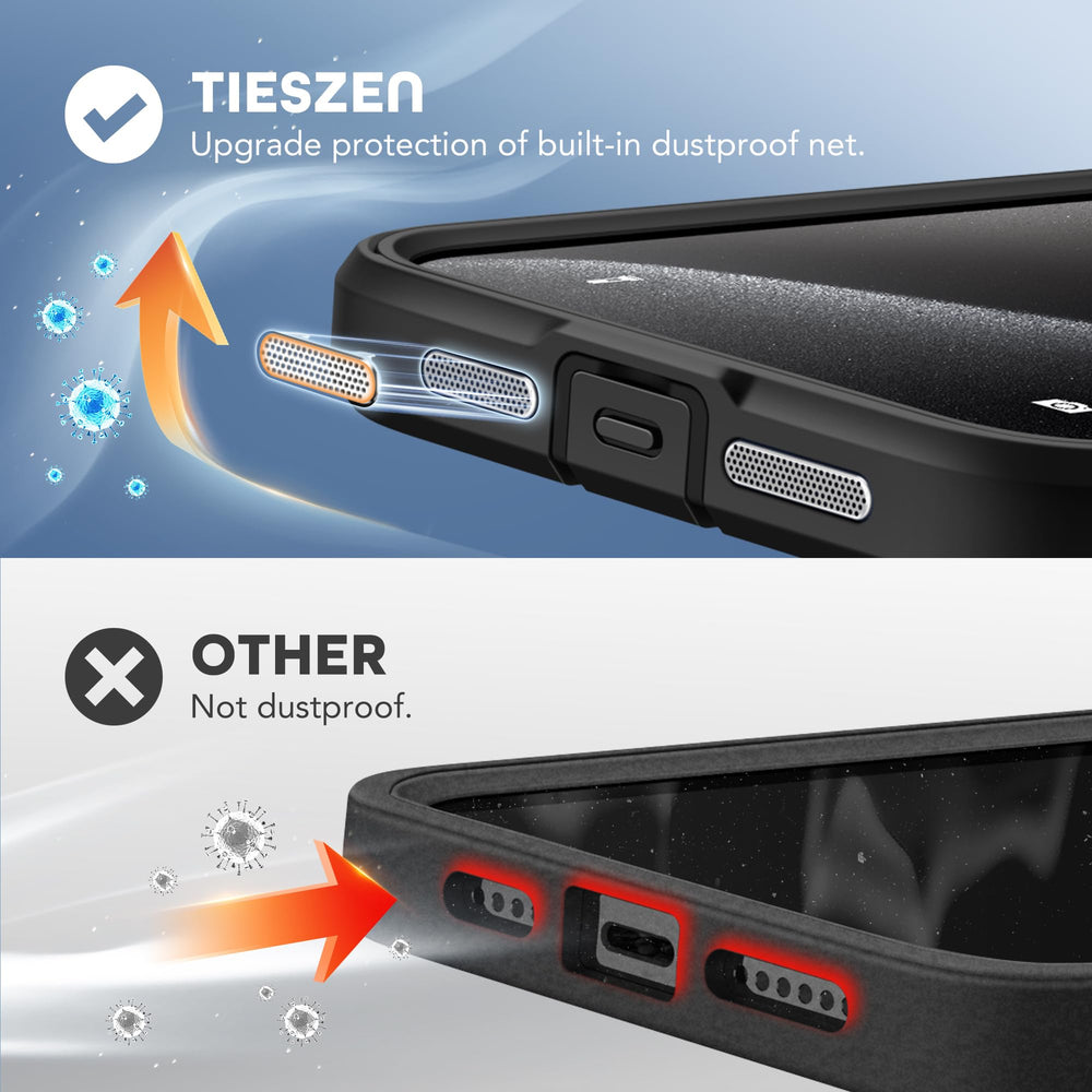 TIESZEN funda acoplada a cargador MagSafe para carga inalámbrica estable
