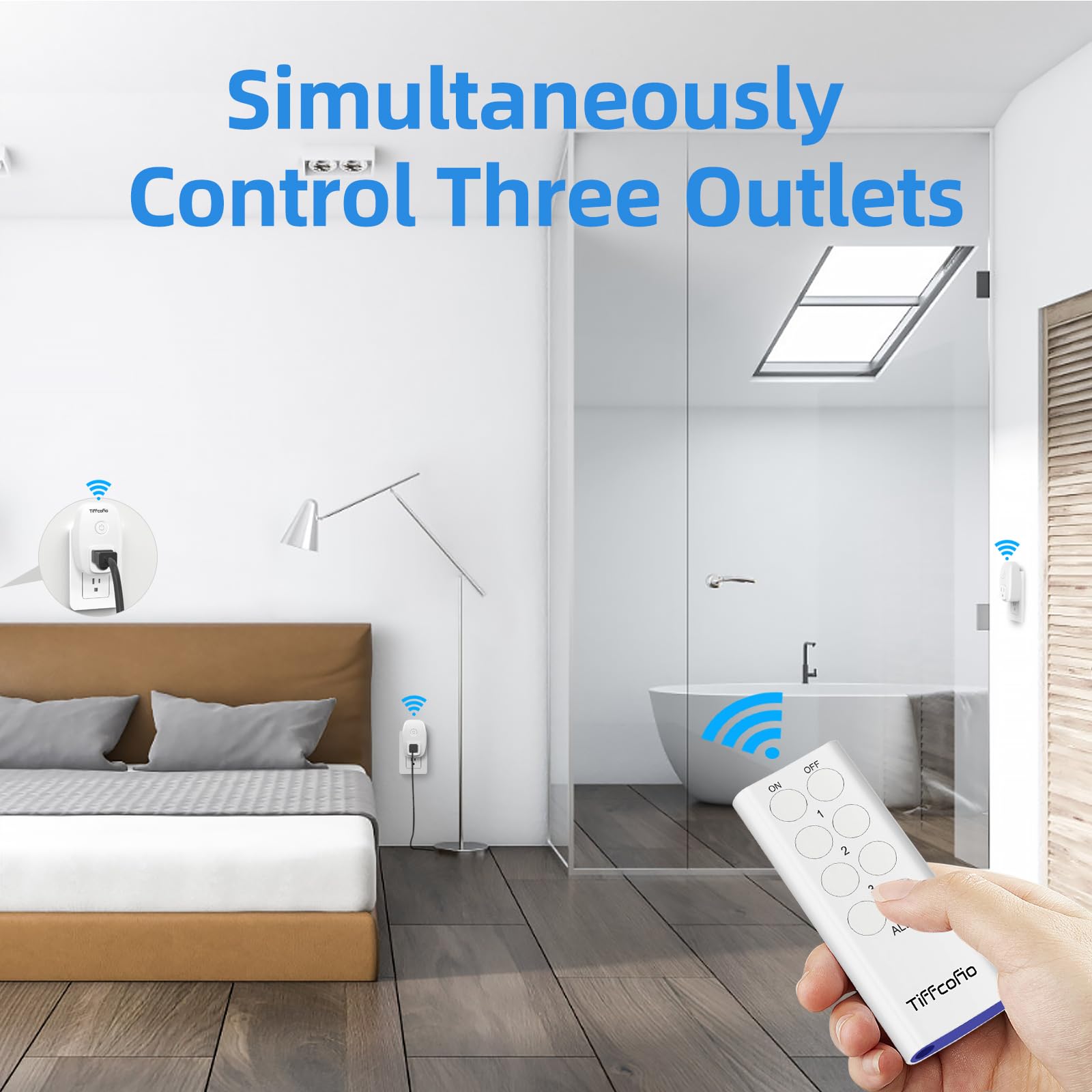 TiFFCOFiO en uso controlando una lámpara para mayor comodidad doméstica