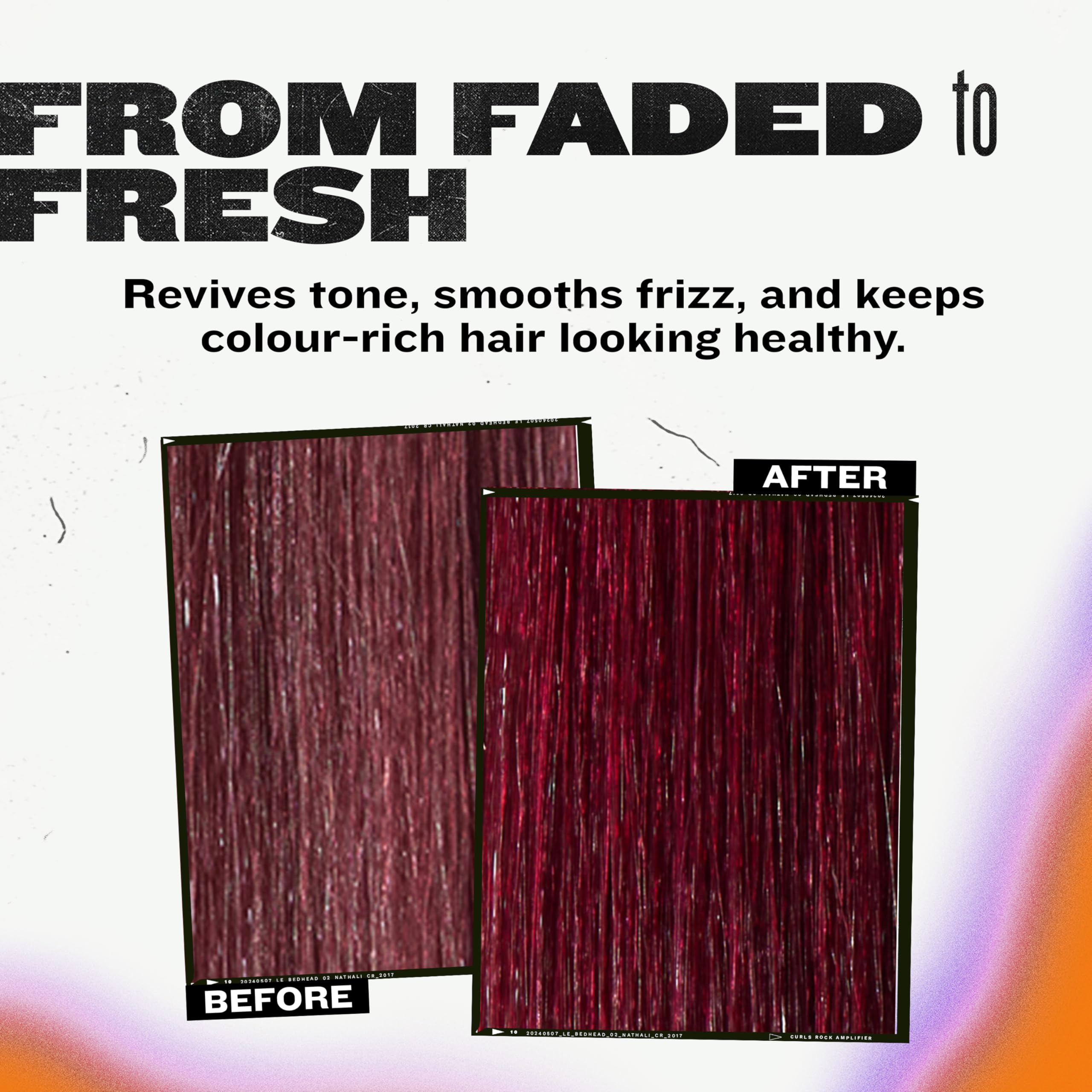 TIGI Bed Head comparación de tamaño 25.36 fl oz ideal para uso prolongado