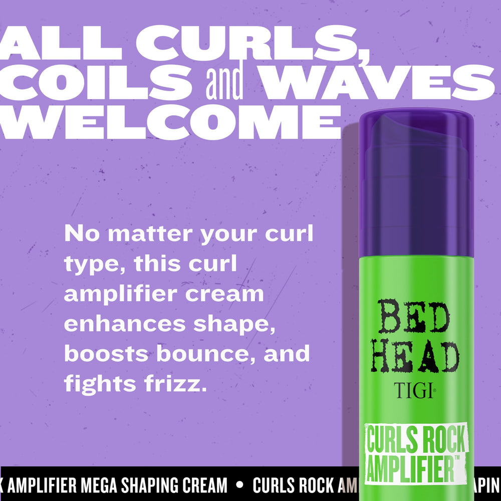TIGI Bed Head imagen antes y después con rizos más definidos y sin frizz