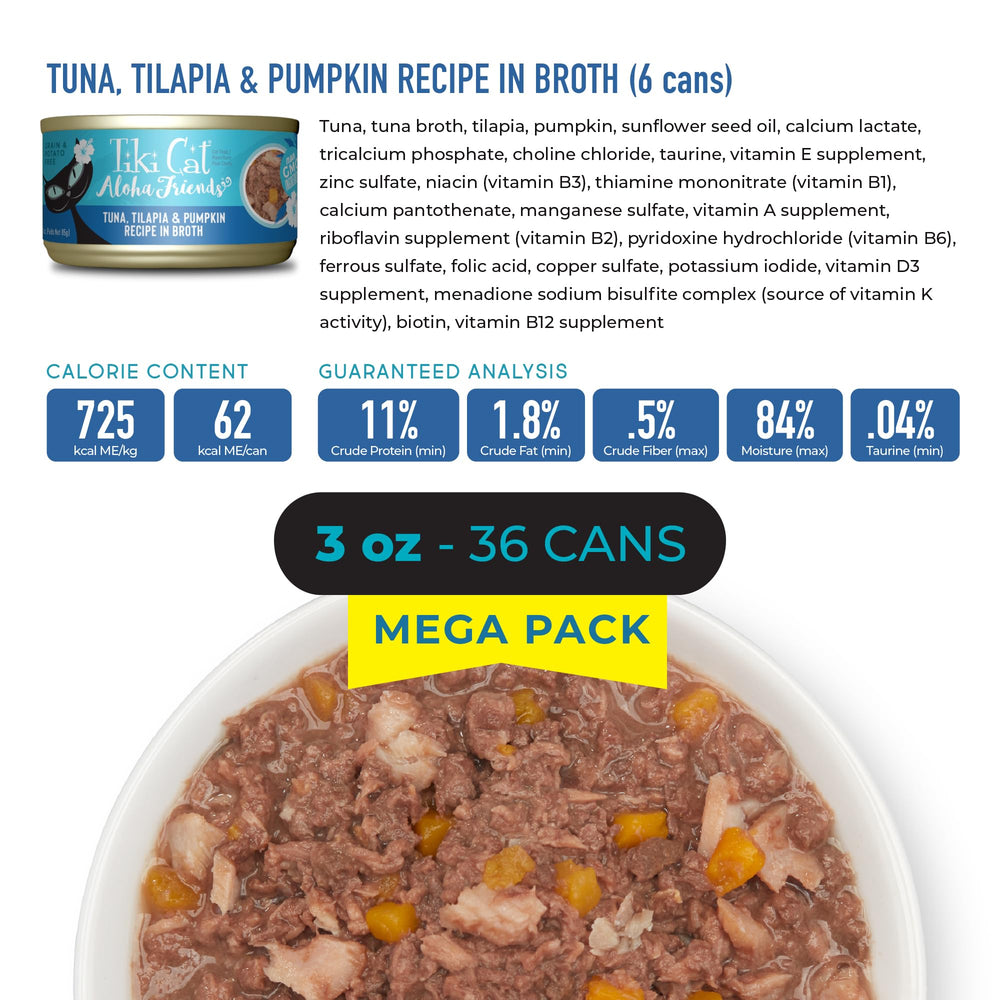 TIKI PETS porción servida en plato que facilita medición diaria