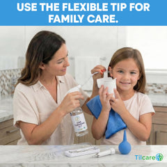 Tilcare botella de lavado en mano para irrigación controlada
