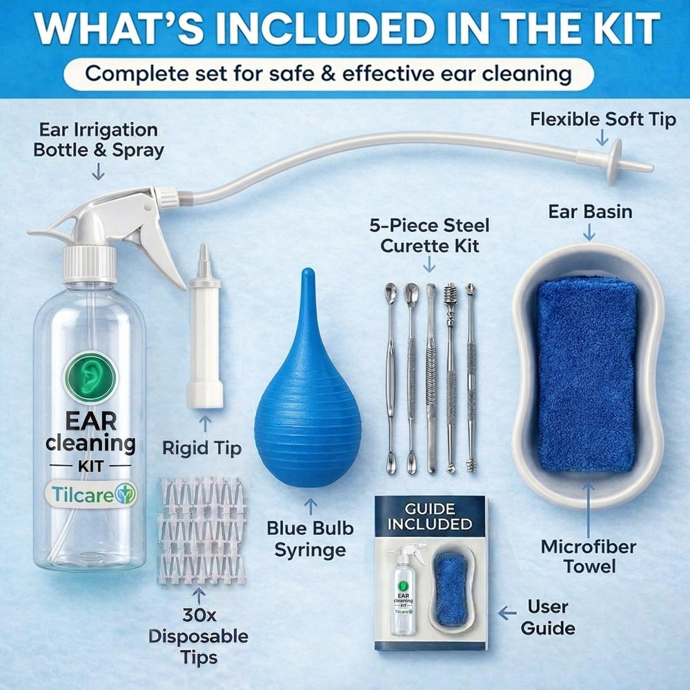 Tilcare embalaje con instrucciones para uso correcto y responsable