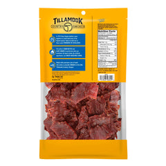 Tillamook Country Smoker primer plano de tiras resaltando textura masticable