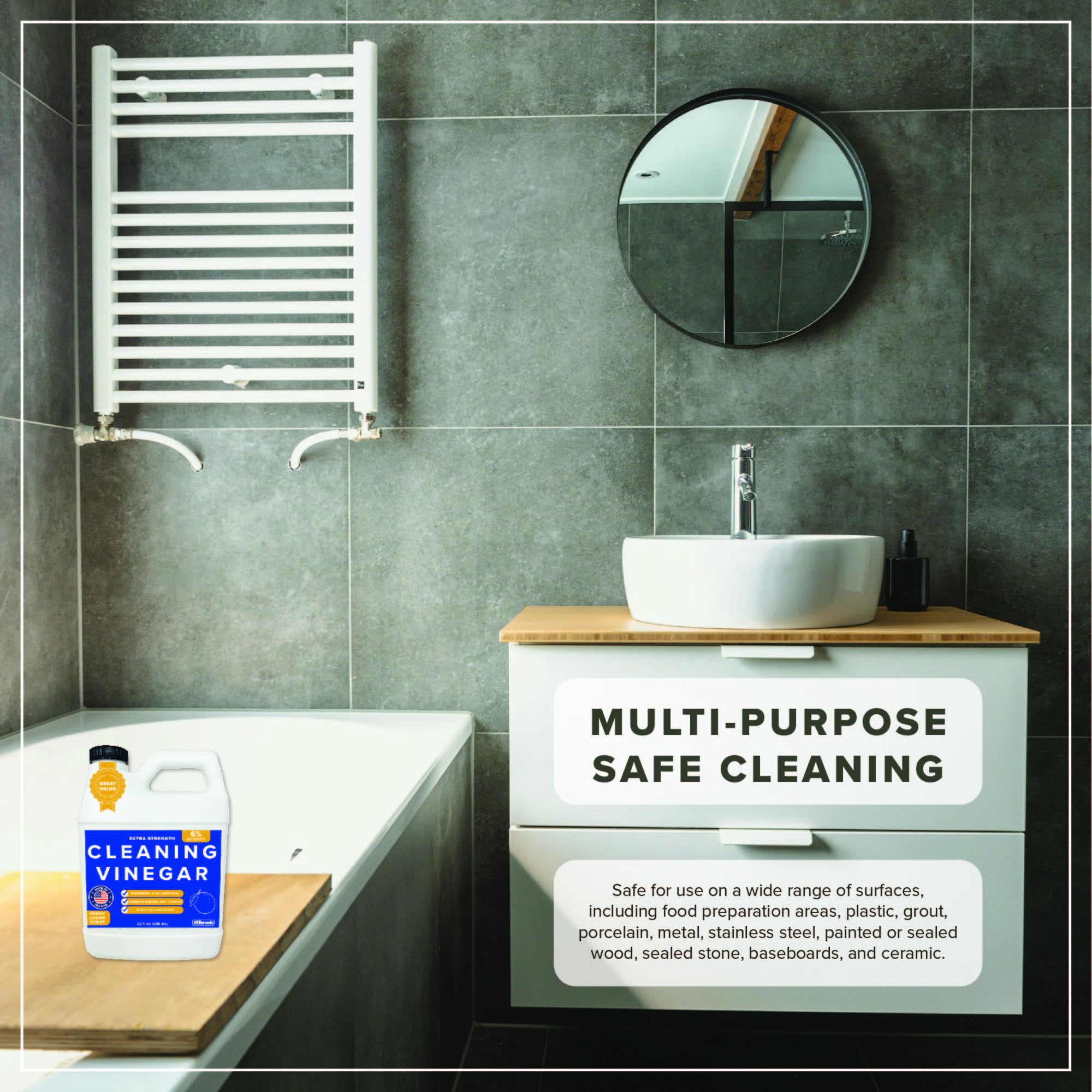 Tillbrook detalle del etiquetado con instrucciones y beneficios claros