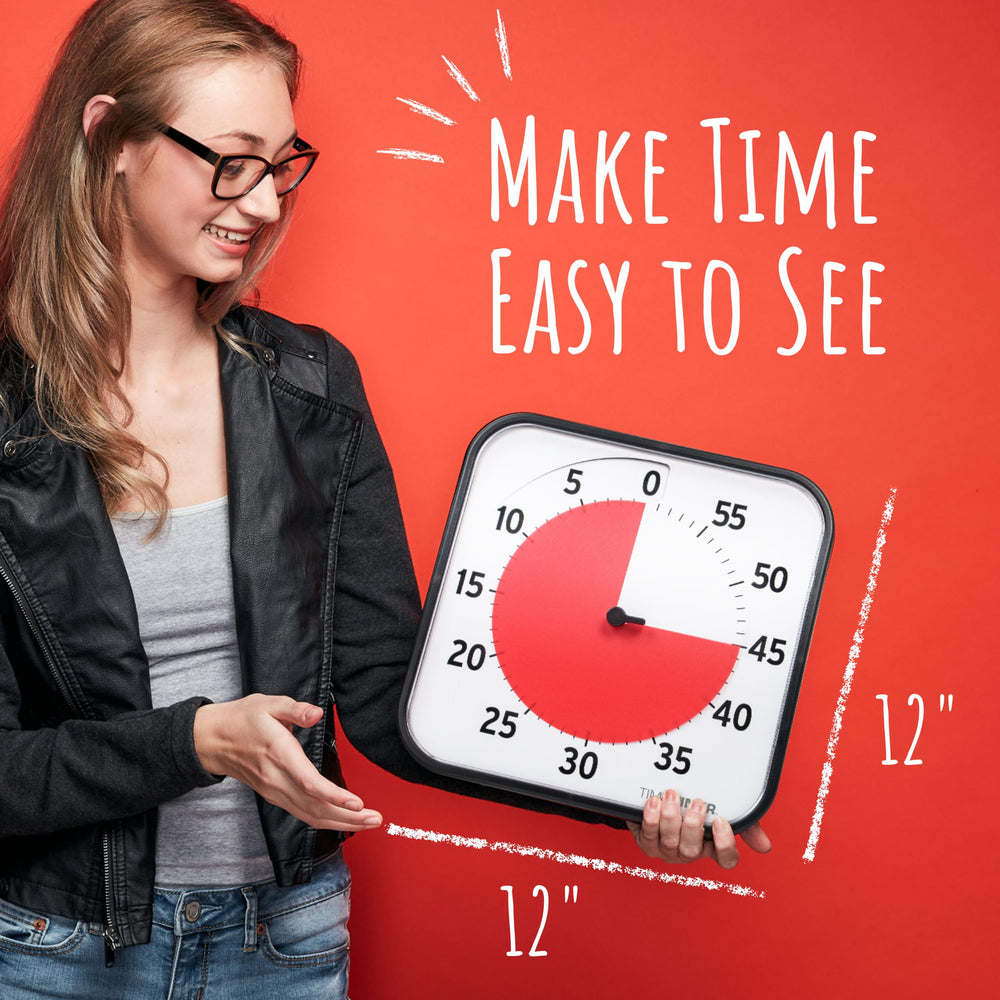 TIME TIMER tarjeta borrable con espacio para tareas y recordatorios