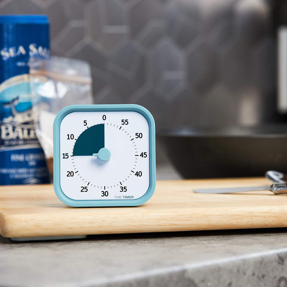 TIME TIMER con funda de silicona blue para personalizar y codificar actividades