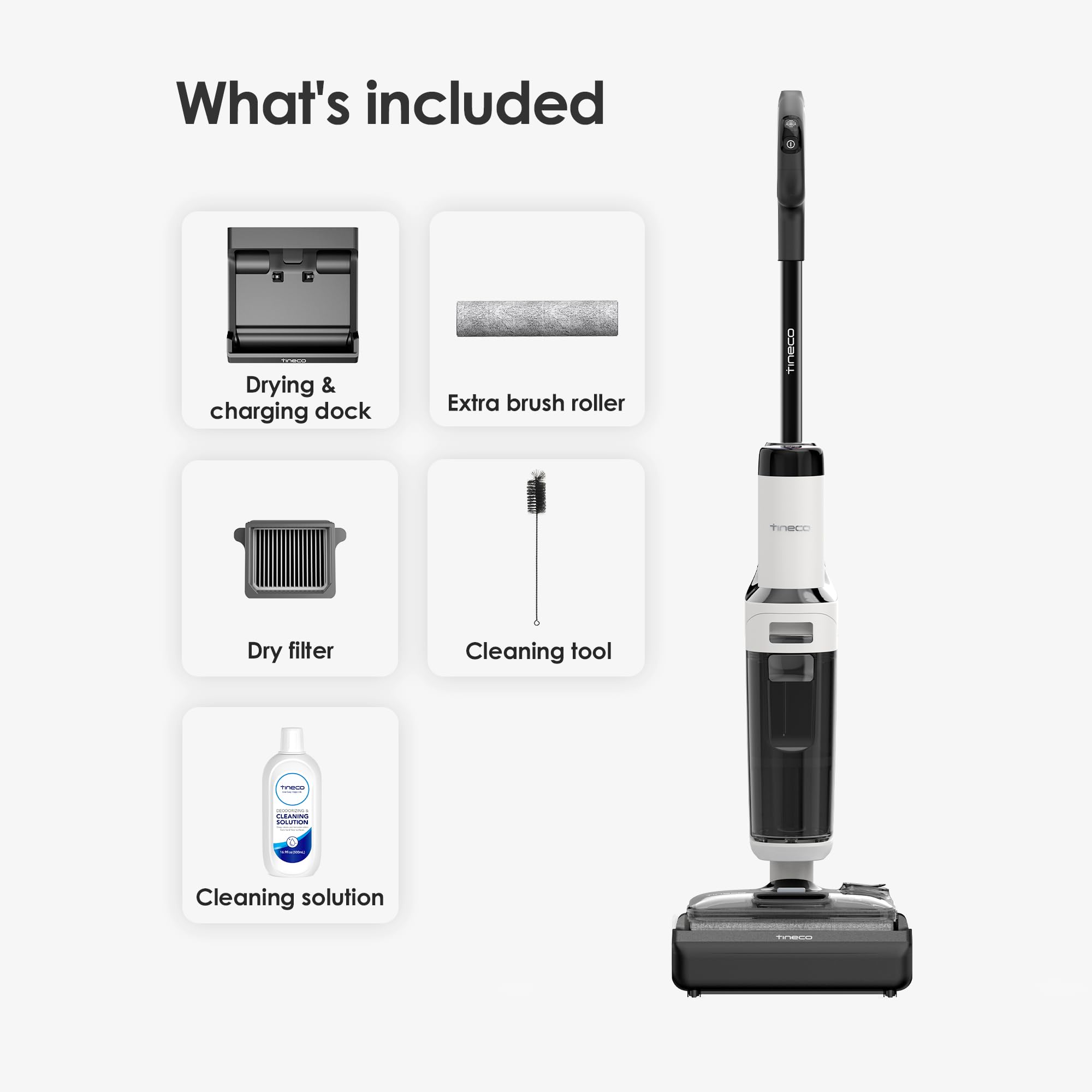 Tineco Stretch S6 en ambiente doméstico limpiando suelos variados sin cables