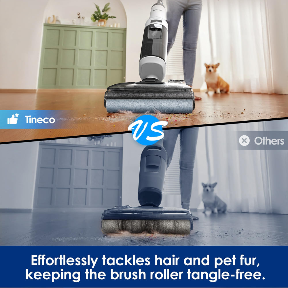 Tineco Stretch S6 ciclo Flashdry a 158°F secando y desodorizando componentes
