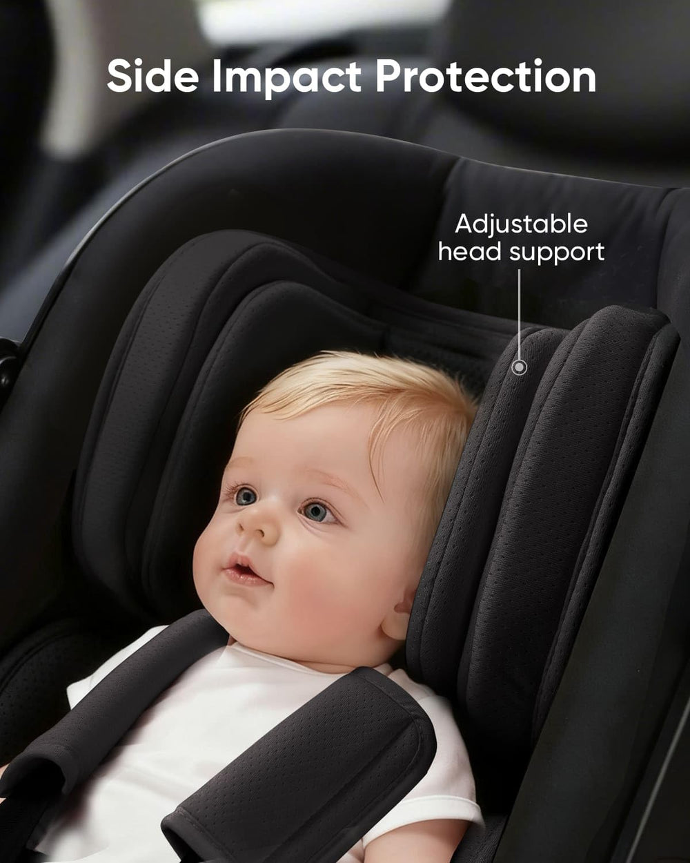 TinlyFinly soporte de cabeza de dos capas adaptable al crecimiento del bebé