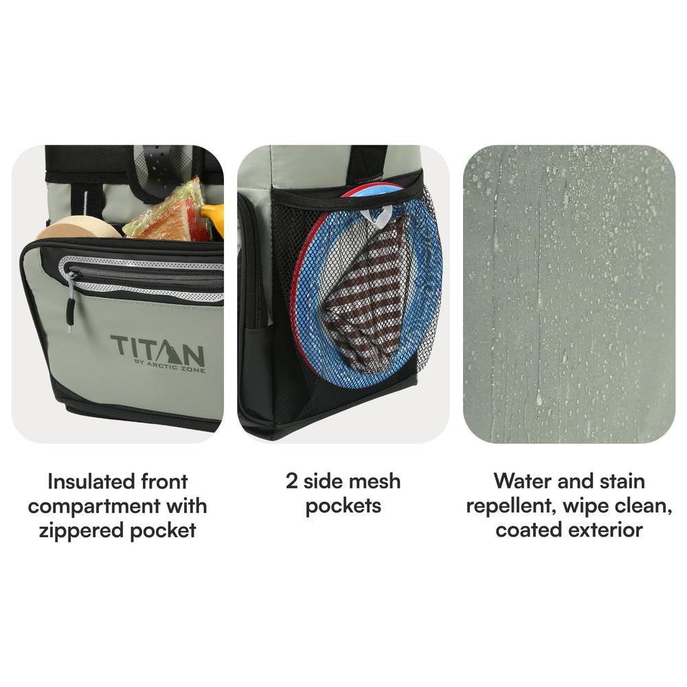 Titan by Arctic Zone bolsillo frontal aislado para guardar snacks y objetos pequeños