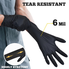 TitanFlex guante puesto en mano para maniobras, mayor protección y destreza