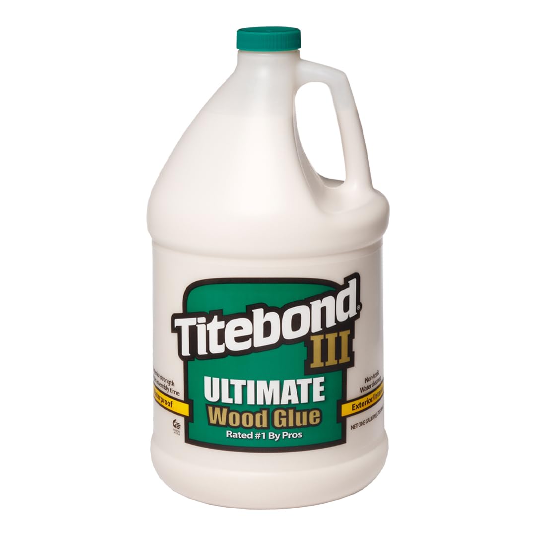 Titebond envase frontal 1 galón mostrando diseño y marca para identificación rápida