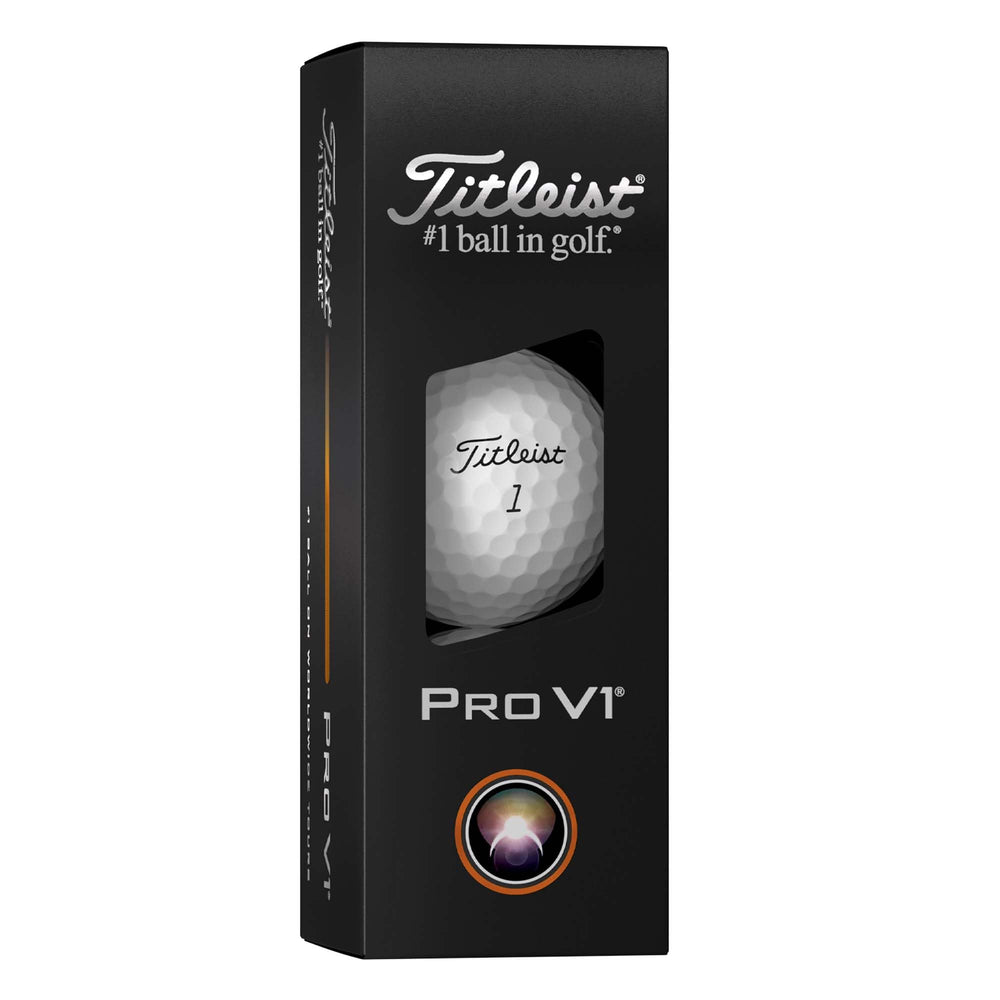 Titleist Pro V1 primer plano de la textura y hoyos, beneficio agarre y aerodinámica