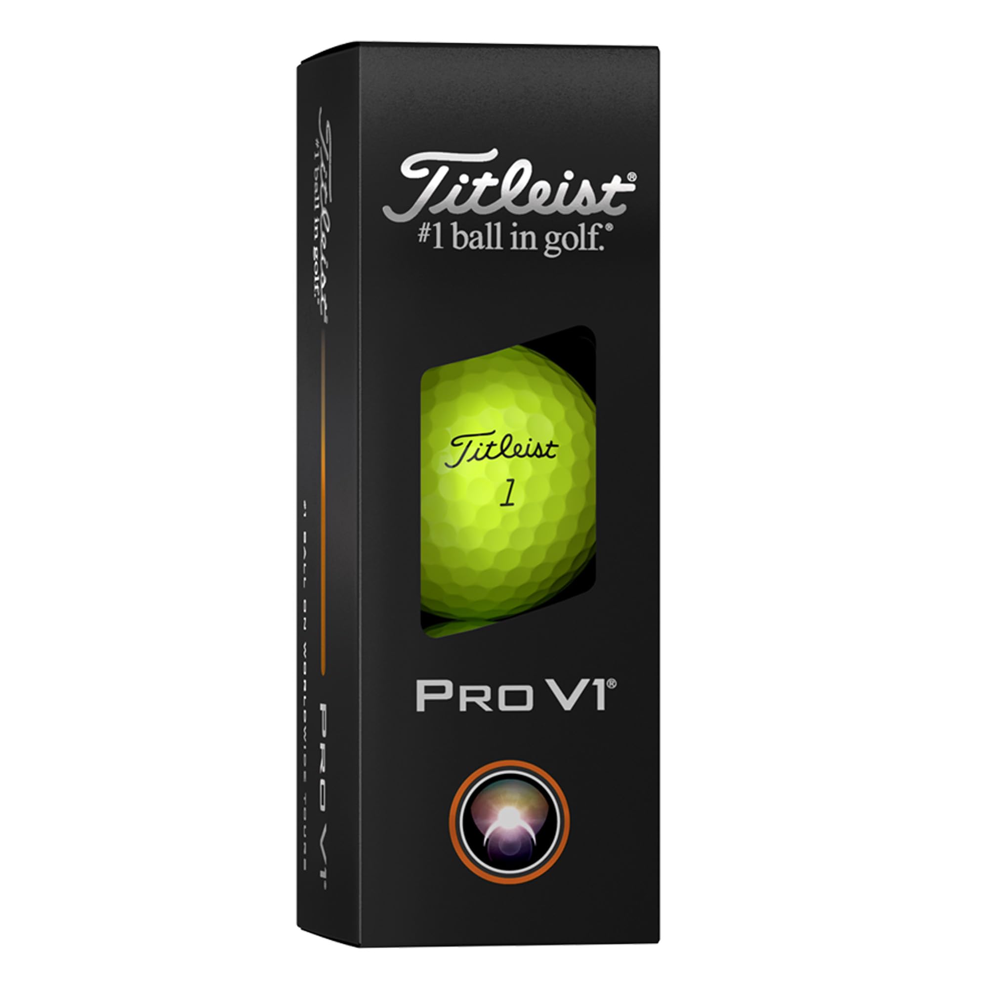 Titleist Pro V1 Yellow detalle de textura y cubiertas para mejor control
