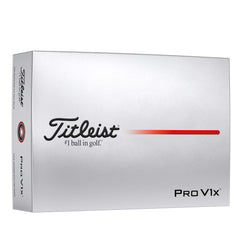 Titleist Pro V1x frente del empaque mostrando calidad premium