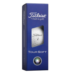 Titleist Tour Soft detalle de la textura y hoyuelos que mejora aerodinámica y distancia