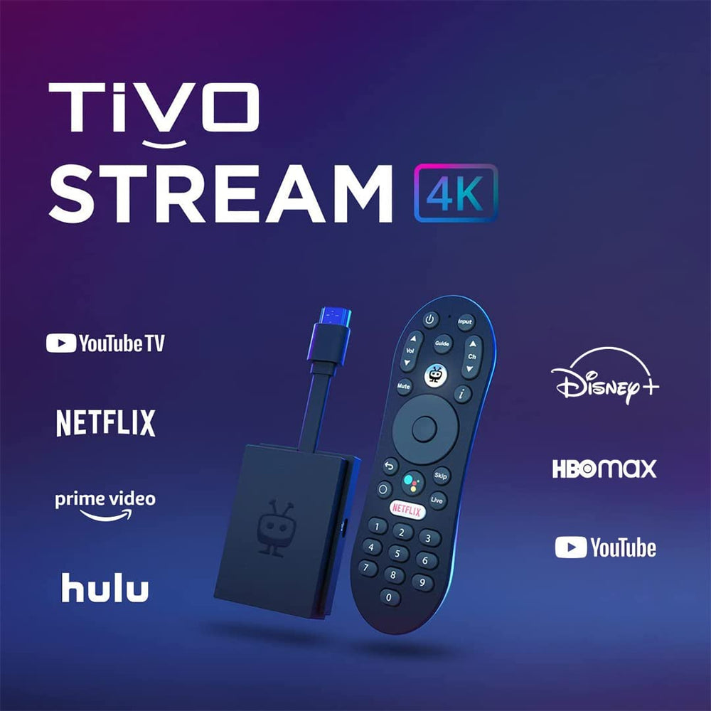 TiVo Stream 4K con puerto HDMI visible para conexión directa al televisor