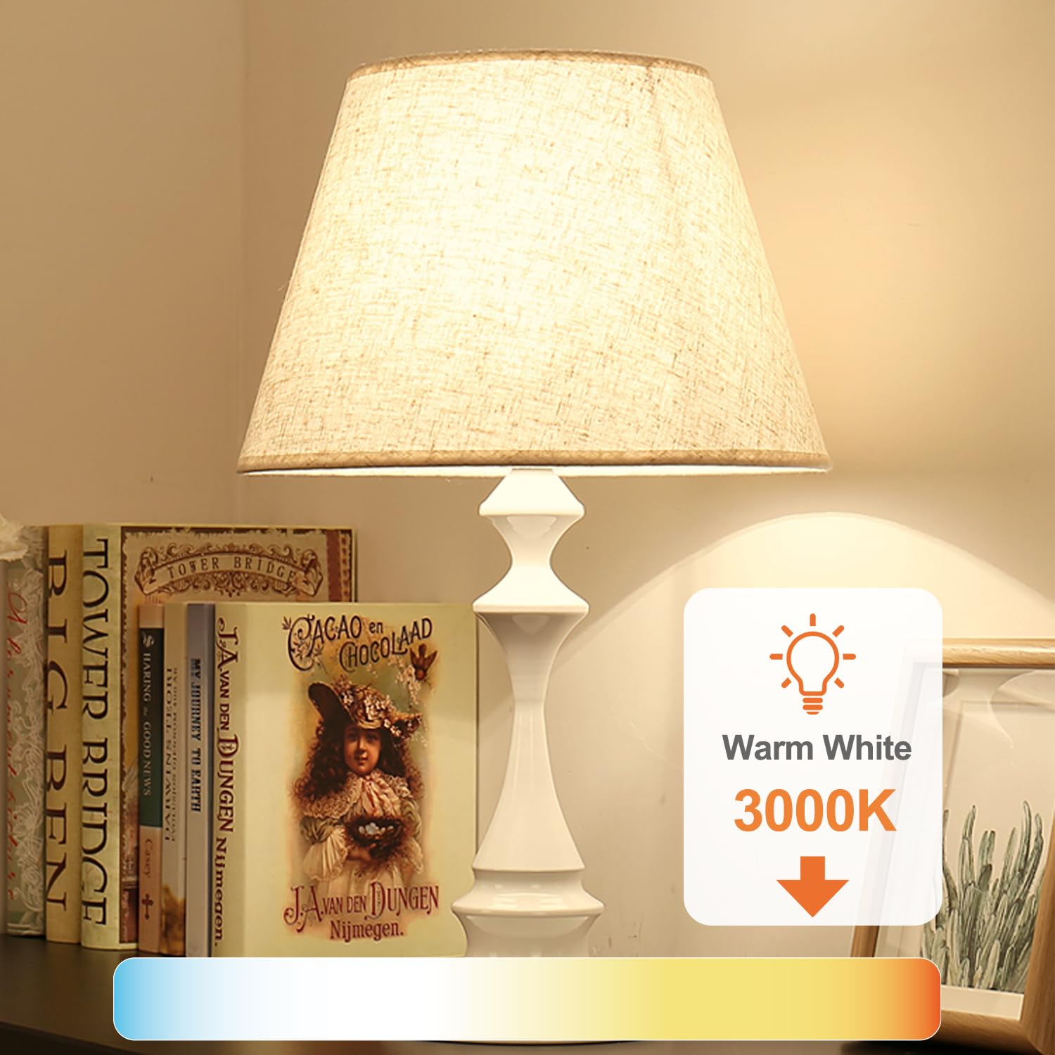 TJOY vista cercana del difusor opal que ofrece luz suave y uniforme