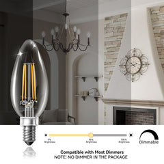 TJOY instalada en candelabro aportando luz cálida ambiente