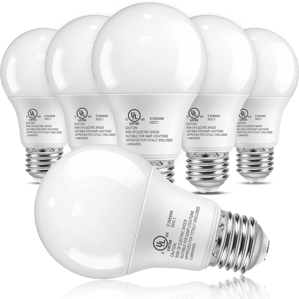 TJOY frontal del paquete de seis A19 con ahorro energético