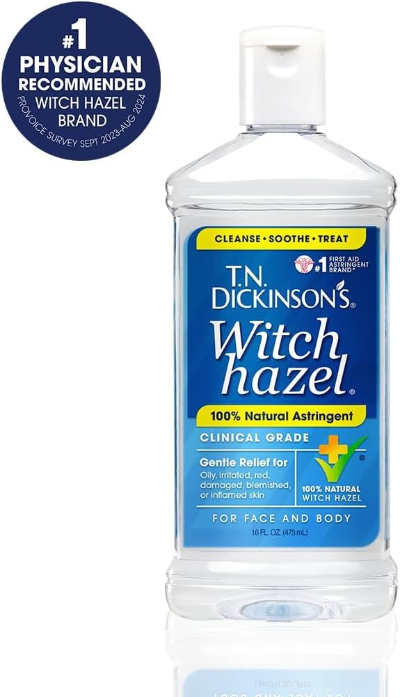 T.N. Dickinson's aplicado en cuero cabelludo para refrescar y limpiar