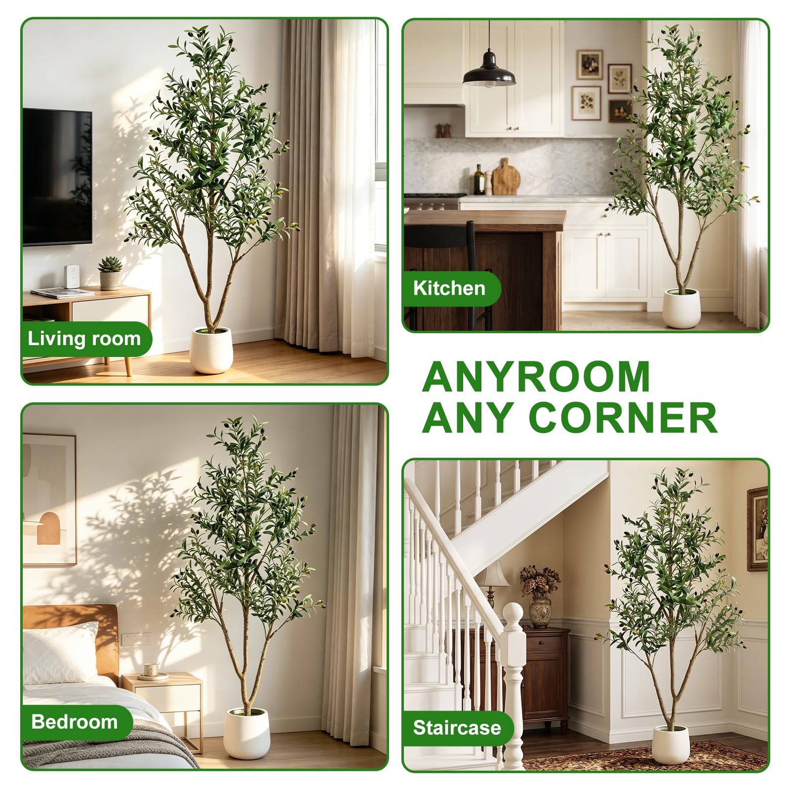 TNELTUEB maceta blanca moderna, presentación limpia y lista