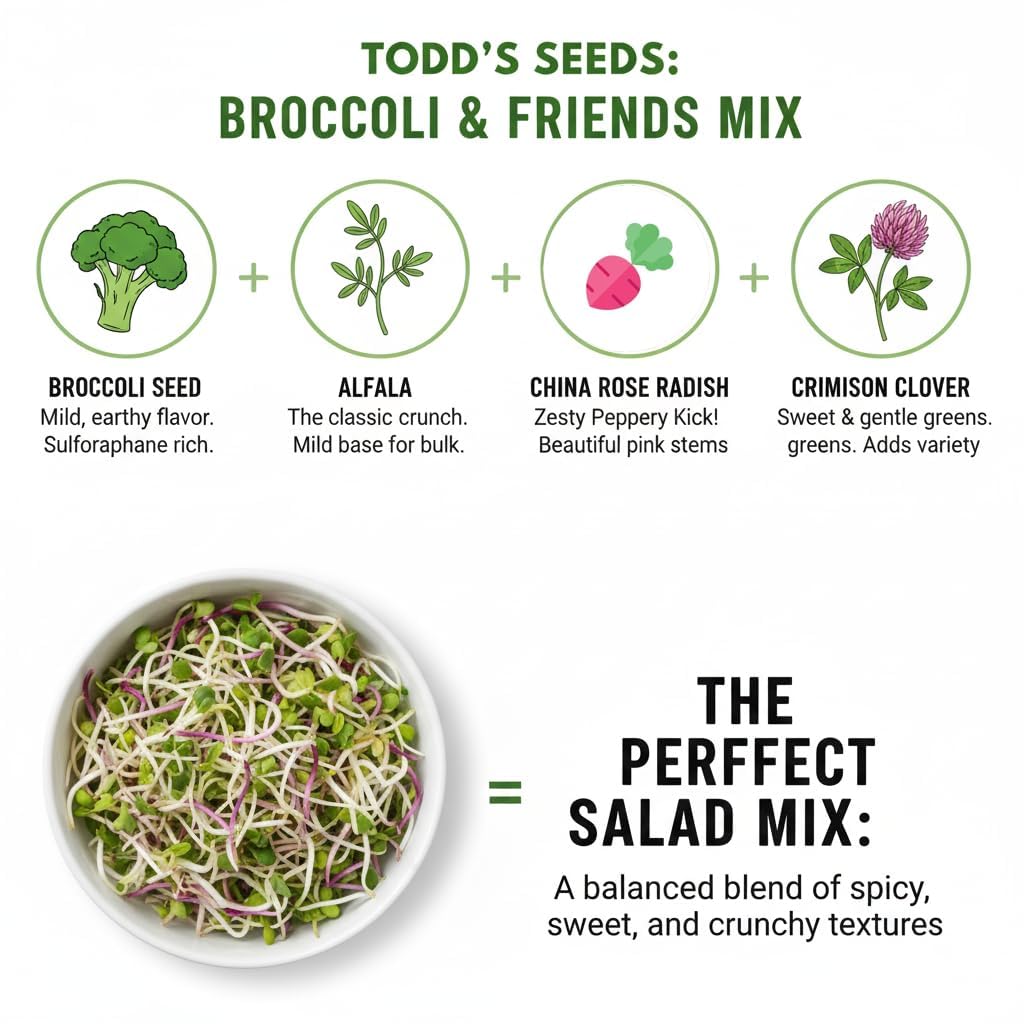 Todd's Seeds etiqueta de origen EE. UU., garantía de cultivo local