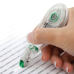 Tombow primer plano del cabezal lateral que permite correcciones precisas y visibles