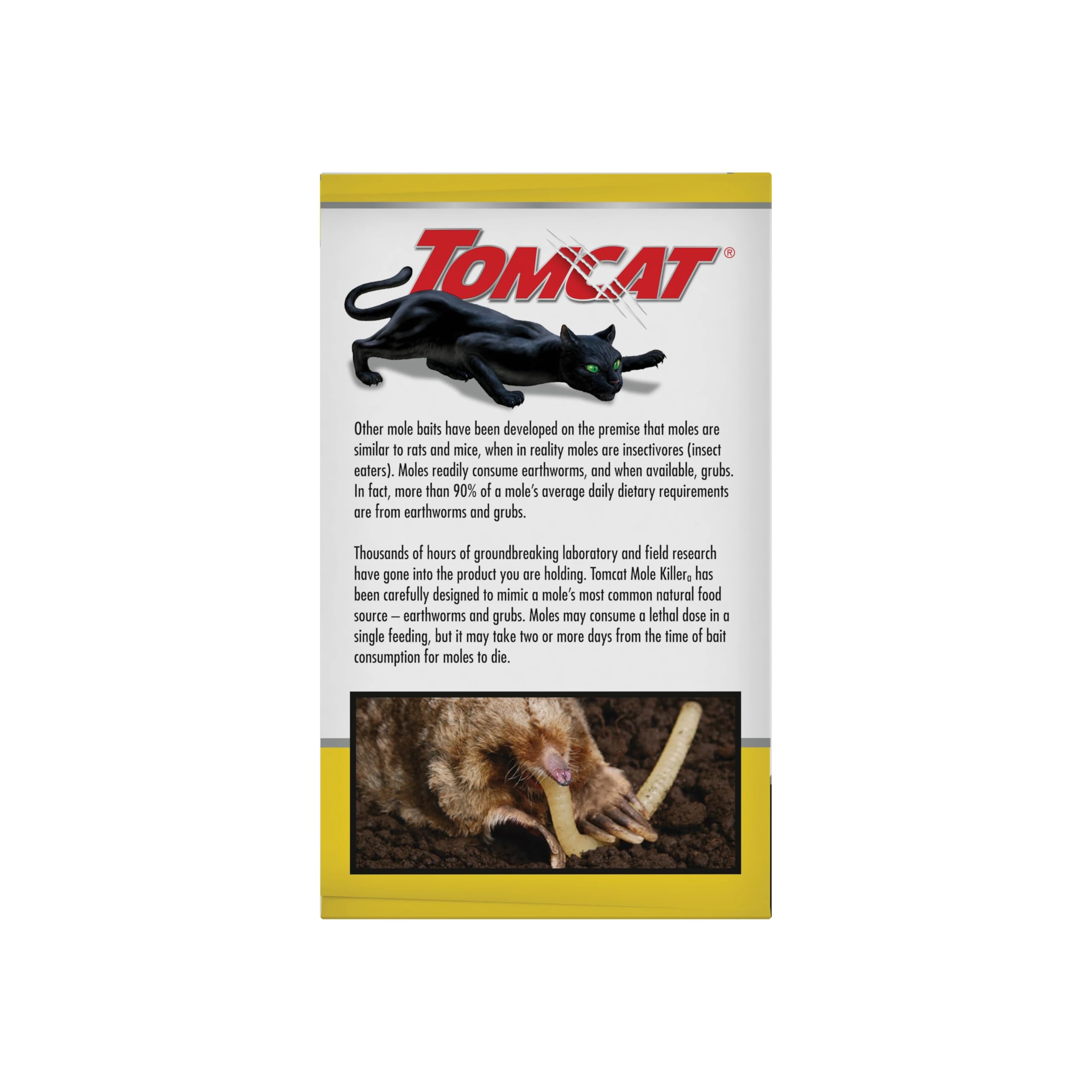 Tomcat césped sin montículos después del tratamiento para resultado visible