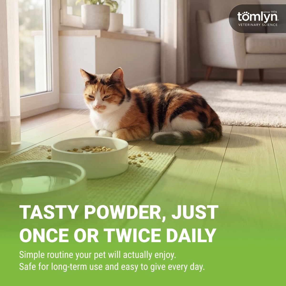 TOMLYN comparación de tamaño del envase 3.5 oz para referencia visual