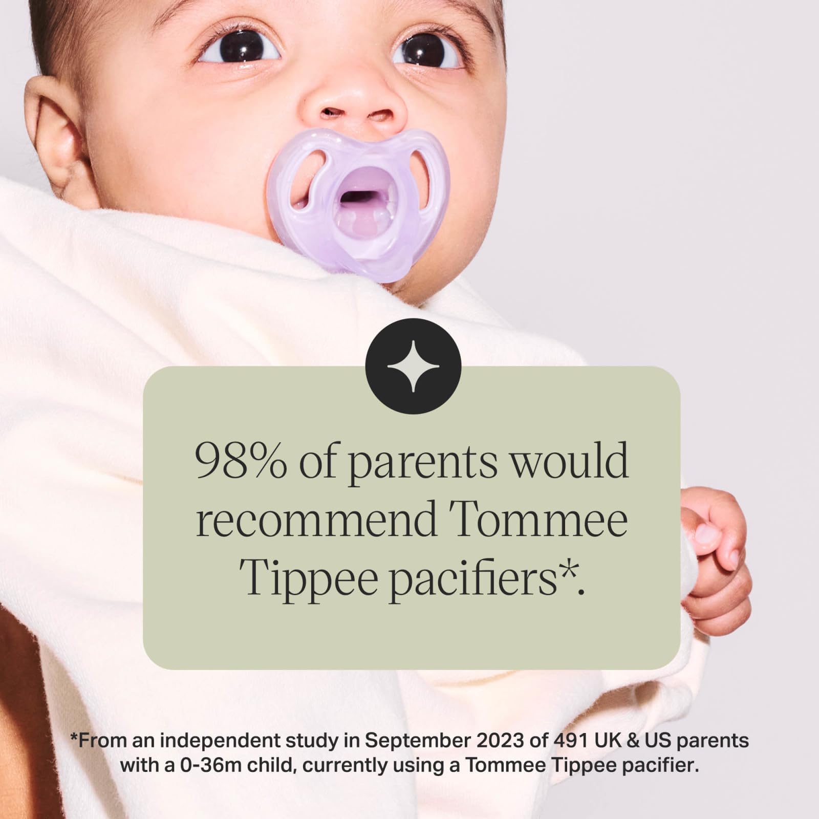Tommee Tippee textura suave de silicona que facilita la sujeción