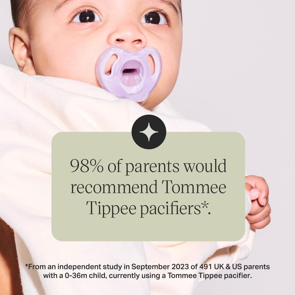 Tommee Tippee chupete en uso por bebé 18-36 meses, calma prolongada