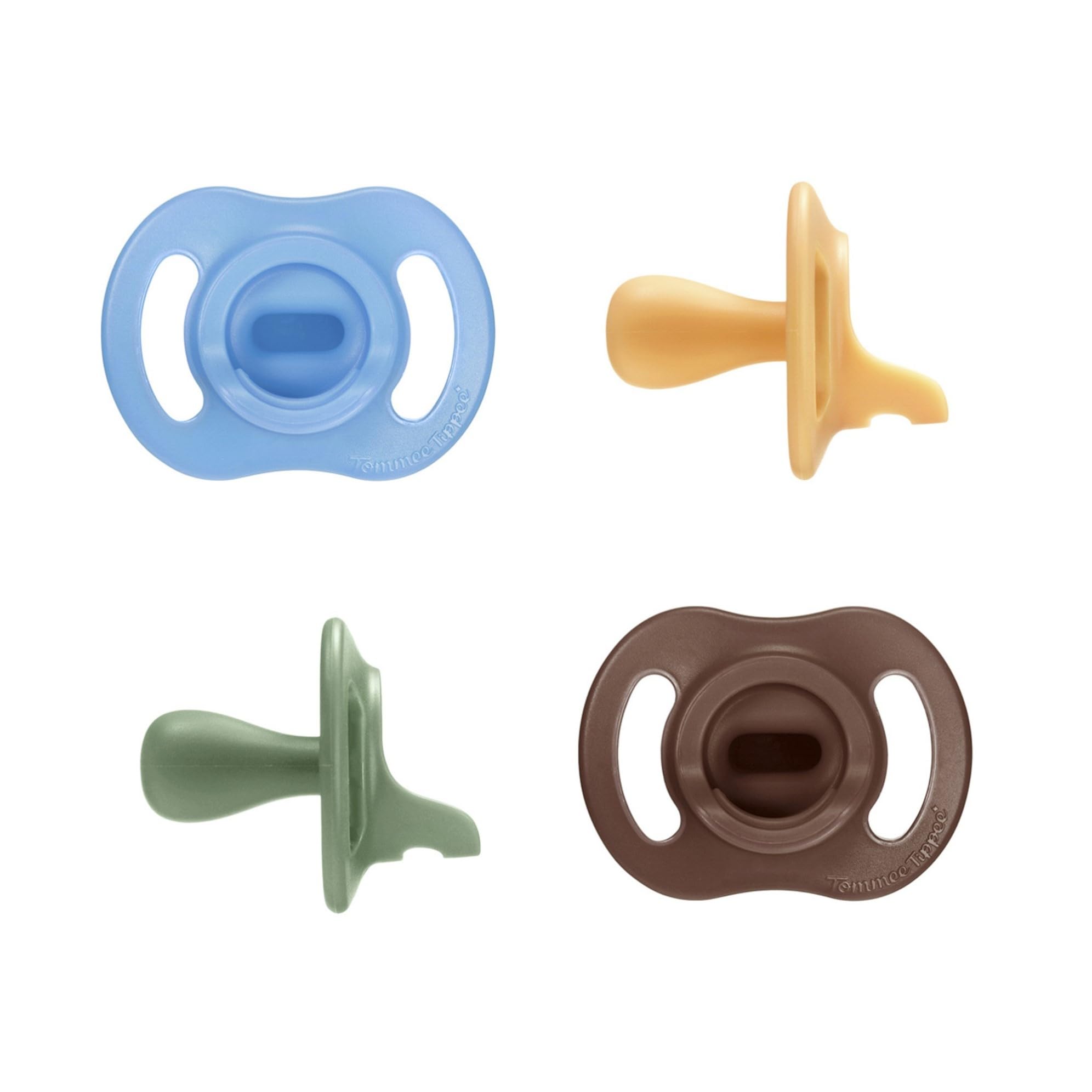 Tommee Tippee frontal del pack de 4 mostrando diseño y colores — comodidad inmediata