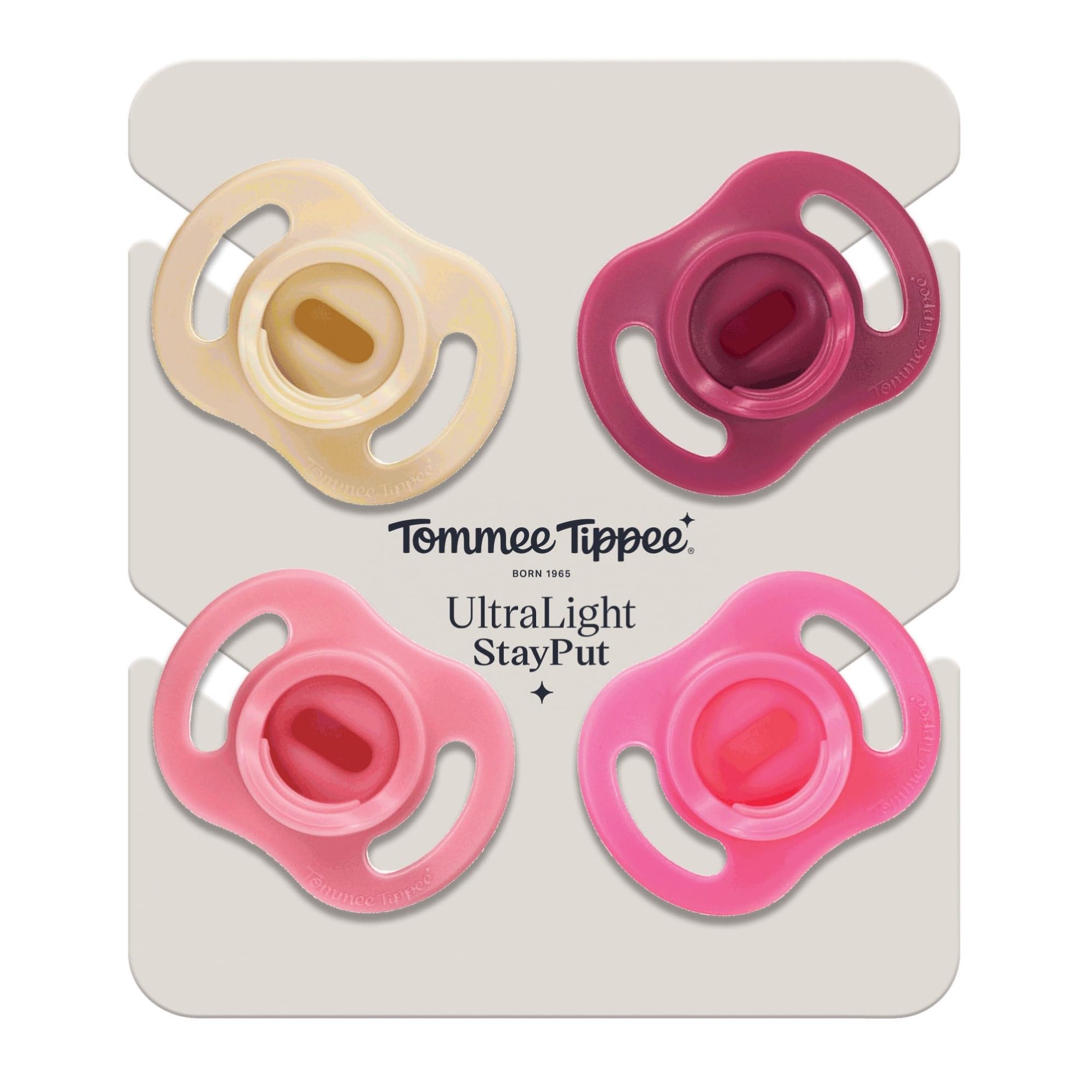 Tommee Tippee pack de cuatro chupetes listo para llevar y reemplazar