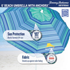 Tommy Bahama poste telescópico ajustable para sombra a diferentes alturas