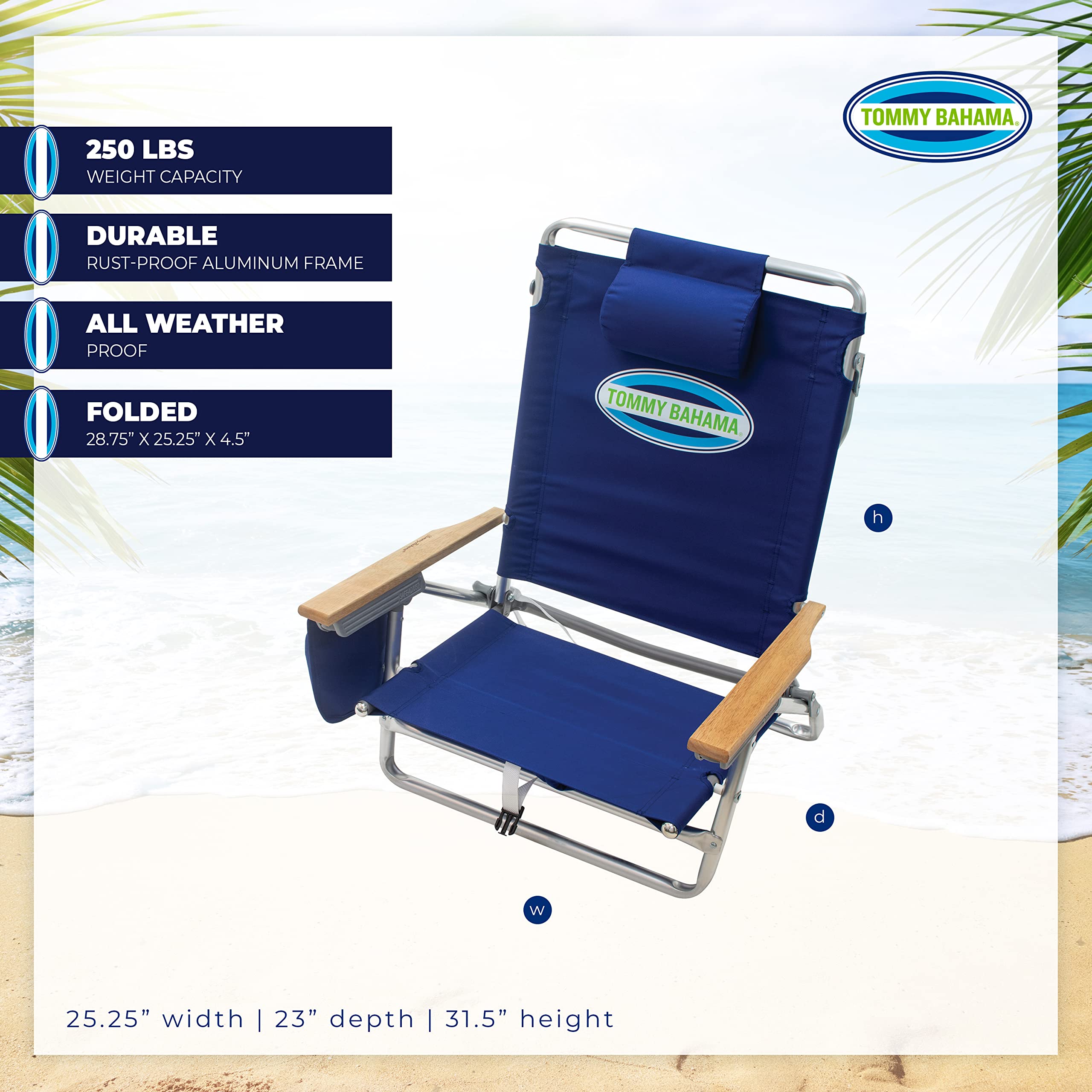 Tommy Bahama correas tipo mochila acolchadas, transporte cómodo