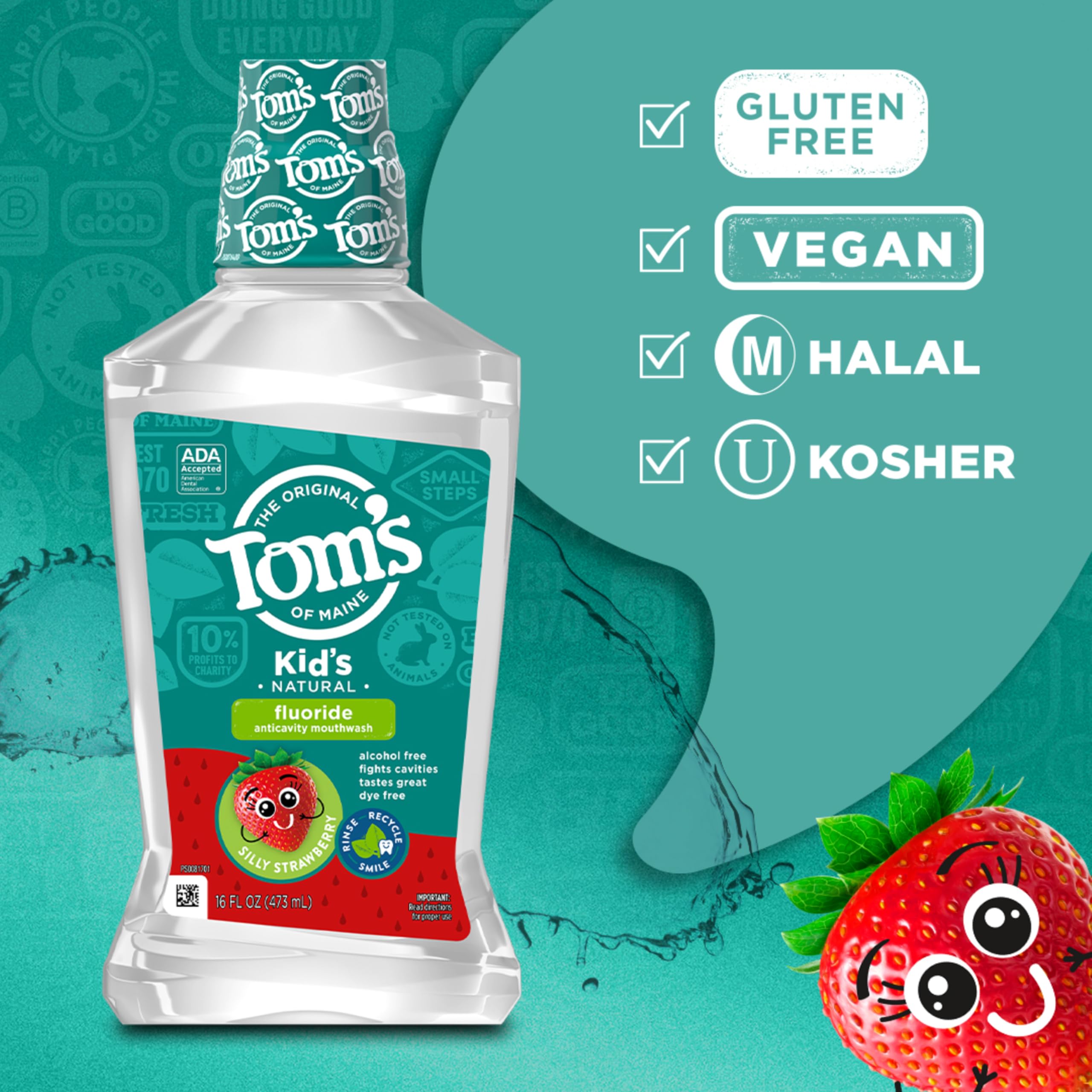 Tom's of Maine tapón y dispensador fácil de abrir y verter con control