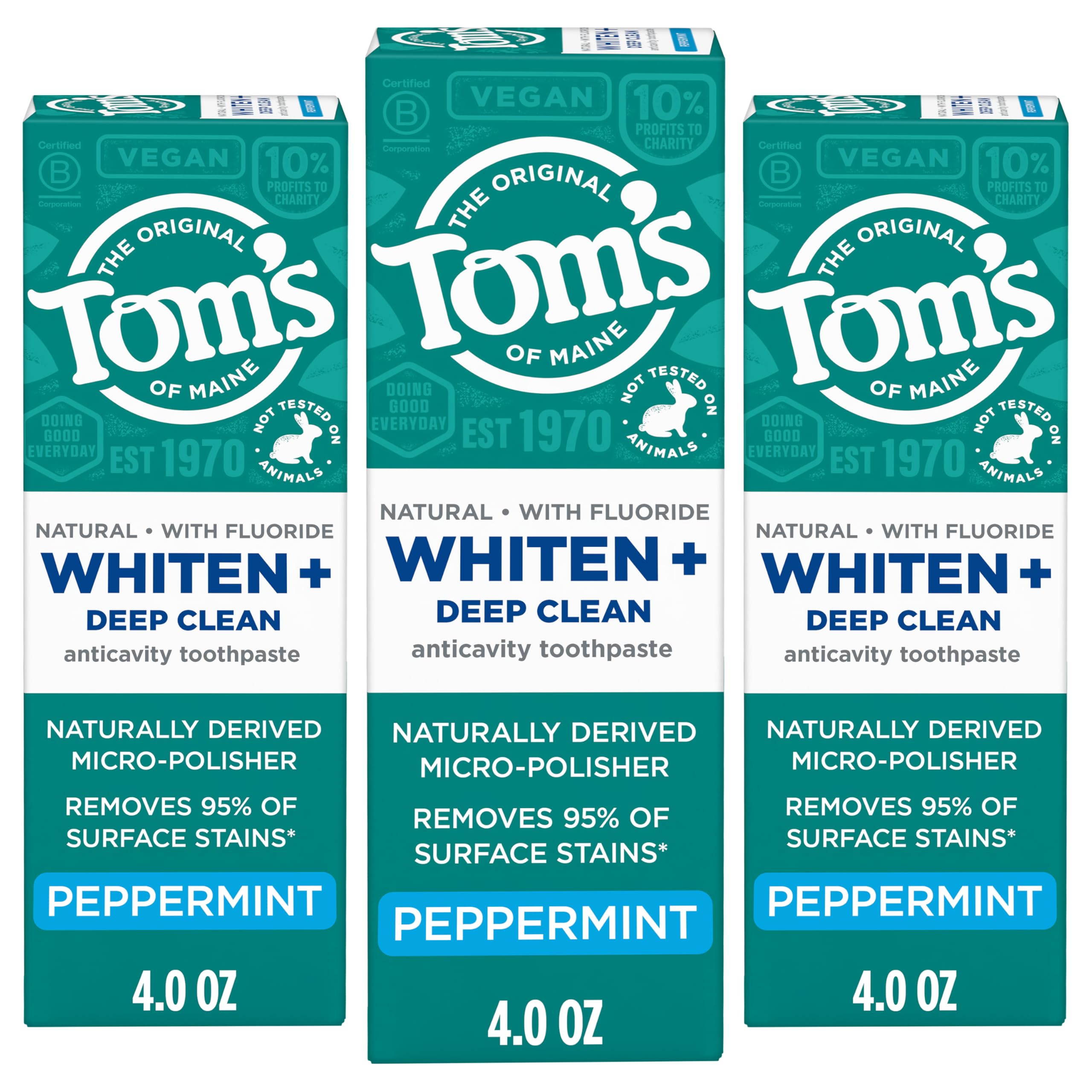 Tom's of Maine imagen comparativa estilo vida insinuando reducción de manchas