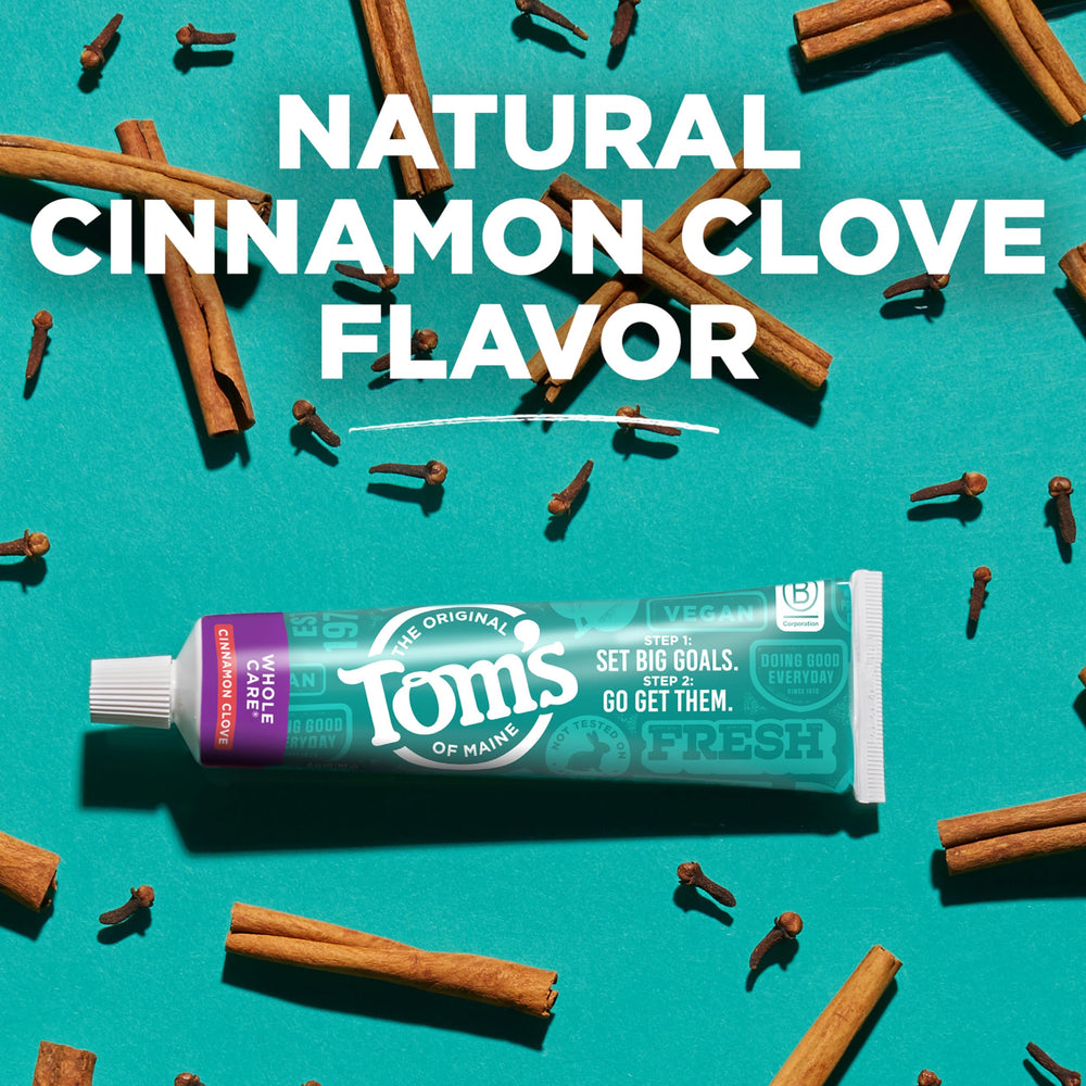 Tom's of Maine detalle de la bandera azul que indica reciclabilidad