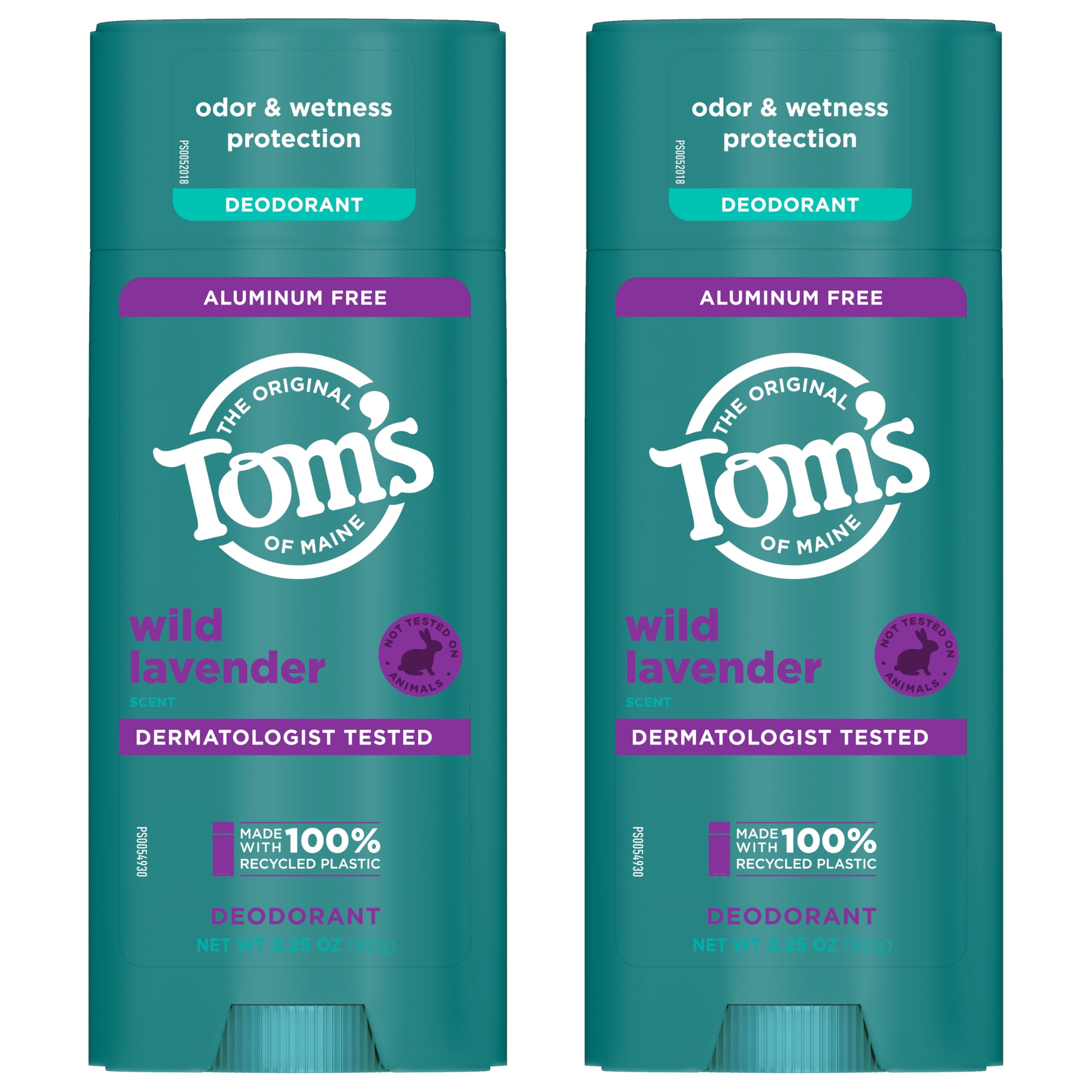 Tom's of Maine lavanda y bergamota naturales, aroma fresco y sutil